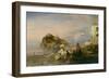 Abendlicher Strand bei Ischia. 1879-Oswald Achenbach-Framed Giclee Print