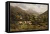 Aber, North Wales-William Langley-Framed Stretched Canvas