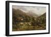 Aber, North Wales-William Langley-Framed Giclee Print