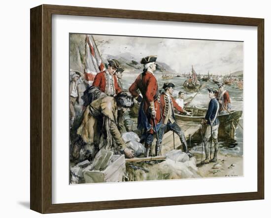 Abercrombie's Expedition to Ticonderoga-Frederick Coffay Yohn-Framed Giclee Print