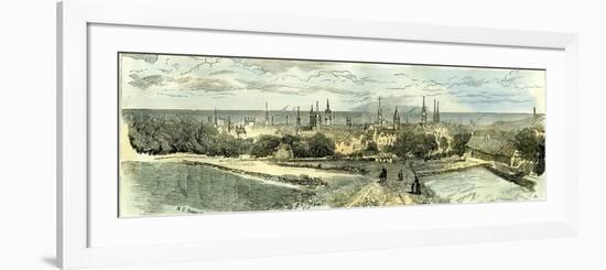 Aberdeen 1885 U.K. from the Rubislaw Road-null-Framed Premium Giclee Print