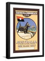 Aberdeen and Commonwealth Cruise Line to Australia-null-Framed Art Print