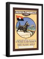 Aberdeen and Commonwealth Cruise Line to Australia-null-Framed Art Print