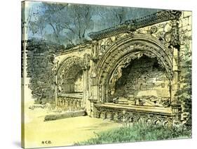 Aberdeen Bishop Dunbar's Tomb in the Old Machar Cathedral 1885 UK-null-Stretched Canvas