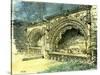 Aberdeen Bishop Dunbar's Tomb in the Old Machar Cathedral 1885 UK-null-Stretched Canvas