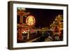 Aberdeen Floating Restaurant Harbour at Dusk, Hong Kong, China-Charles Bowman-Framed Photographic Print