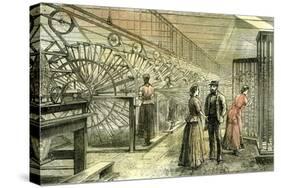 Aberdeen Granholm Tweed Mills 1885, UK, Warping Machines-null-Stretched Canvas