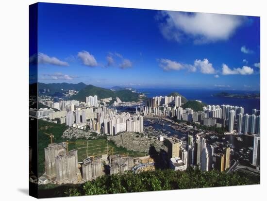 Aberdeen Harbour, Hong Kong Island, Hong Kong, China-Robert Francis-Stretched Canvas