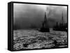 Aberdeen Harbour, September 1999-null-Framed Stretched Canvas