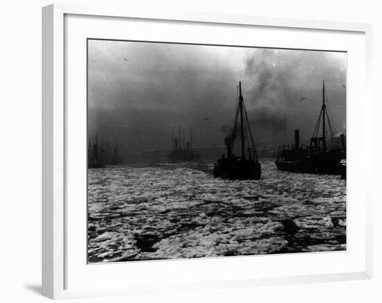 Aberdeen Harbour, September 1999-null-Framed Photographic Print
