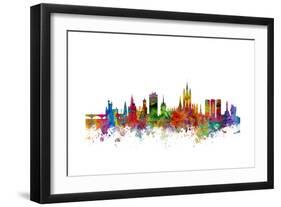 Aberdeen Scotland Skyline-Michael Tompsett-Framed Art Print