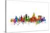 Aberdeen Scotland Skyline-Michael Tompsett-Stretched Canvas