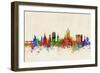 Aberdeen Scotland Skyline-Michael Tompsett-Framed Premium Giclee Print