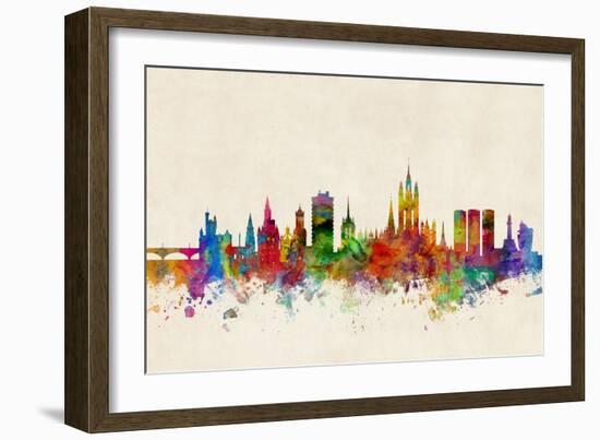 Aberdeen Scotland Skyline-Michael Tompsett-Framed Art Print