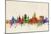 Aberdeen Scotland Skyline-Michael Tompsett-Mounted Art Print