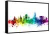 Aberdeen Scotland Skyline-Michael Tompsett-Framed Stretched Canvas