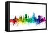 Aberdeen Scotland Skyline-Michael Tompsett-Framed Stretched Canvas