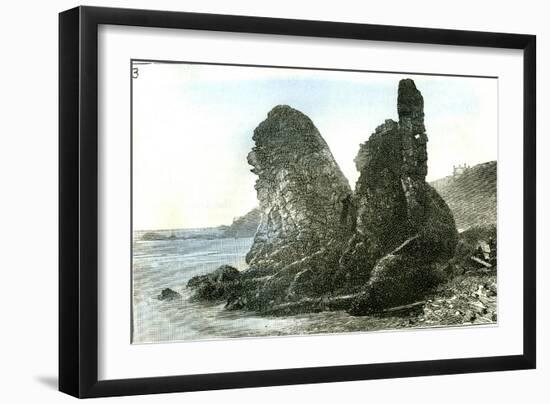 Aberdeen the Rocks at Muchalls 1885, UK-null-Framed Giclee Print