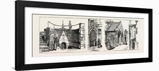 Aberdeen: the Well of Spa (Left); Old Gateway to Marischal College (Second from Left); Summer House-null-Framed Giclee Print