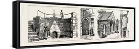 Aberdeen: the Well of Spa (Left); Old Gateway to Marischal College (Second from Left); Summer House-null-Framed Stretched Canvas