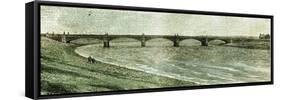 Aberdeen UK Victoria Bridge across the Dee 1885-null-Framed Stretched Canvas
