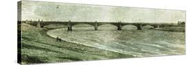 Aberdeen UK Victoria Bridge across the Dee 1885-null-Stretched Canvas