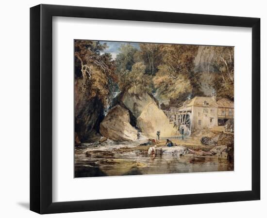 Aberdulais Mill, Glamorganshire, Wales-J. M. W. Turner-Framed Giclee Print