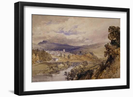 Abergavenny, 1848 (W/C on Paper)-William Callow-Framed Giclee Print