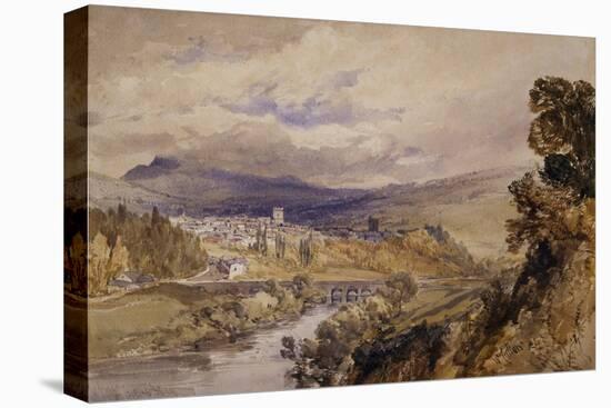 Abergavenny, 1848 (W/C on Paper)-William Callow-Stretched Canvas