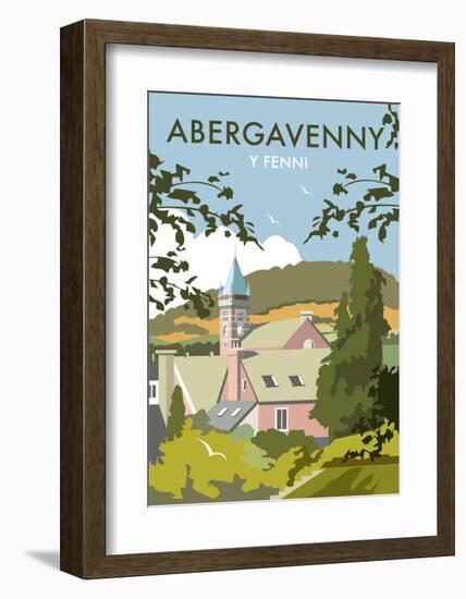 Abergavenny - Dave Thompson Contemporary Travel Print-Dave Thompson-Framed Art Print