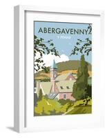 Abergavenny - Dave Thompson Contemporary Travel Print-Dave Thompson-Framed Art Print