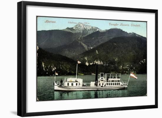 Abersee Salzburg, Dampfer Kaiserin Elisabeth-null-Framed Giclee Print