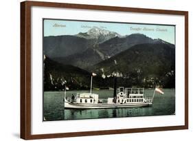 Abersee Salzburg, Dampfer Kaiserin Elisabeth-null-Framed Giclee Print