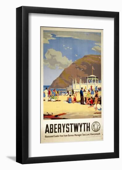 Aberystwyth Beach-null-Framed Art Print