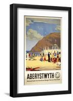 Aberystwyth Beach-null-Framed Art Print
