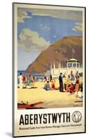 Aberystwyth Beach-null-Mounted Art Print