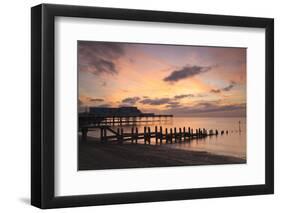 Aberystwyth Pier, Ceredigion, West Wales, United Kingdom, Europe-Billy Stock-Framed Photographic Print