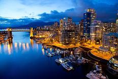 Vancouver Night View-abesan-Photographic Print