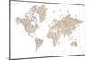 Abey world map no labels-Rosana Laiz Garcia-Mounted Giclee Print