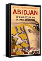 Abidjan Exposition Poster-null-Framed Stretched Canvas