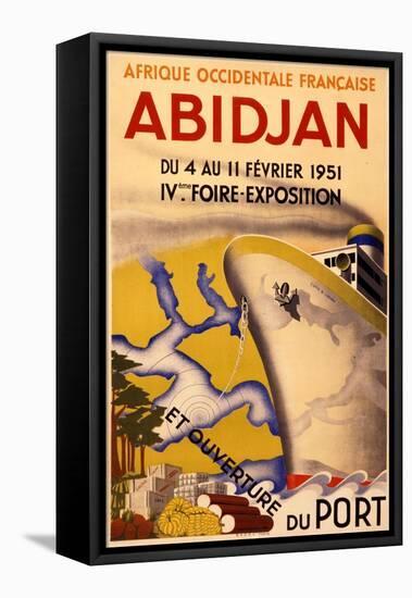 Abidjan Exposition Poster-null-Framed Stretched Canvas