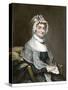 Abigail Adams, with Her Autograph-null-Stretched Canvas