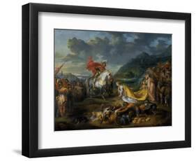 Abigail before David, 1640-Simon de Vos-Framed Premium Giclee Print