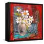 Abigail Daisy Flowers-Blenda Tyvoll-Framed Stretched Canvas