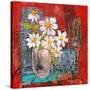 Abigail Daisy Flowers-Blenda Tyvoll-Stretched Canvas