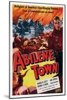 Abilene Town-null-Mounted Art Print