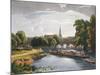 Abingdon Bridge and Church, Engraved by Robert Havell the Younger-William Havell-Mounted Giclee Print