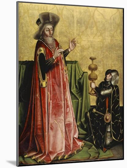 Abischai before David from the Heilspiegel Altarpiece, c.1435-Konrad Witz-Mounted Giclee Print