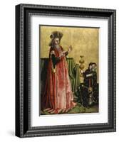 Abischai before David from the Heilspiegel Altarpiece, c.1435-Konrad Witz-Framed Giclee Print