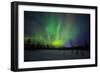 Abisko, Sweden. Chasing the Northern Lights (Aurora Borealis) in Swedish Lapland.-Micah Wright-Framed Photographic Print